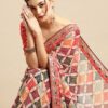 Women's Georgette Lace Work Embellished Designer Saree With Unstitched Blouse Piece